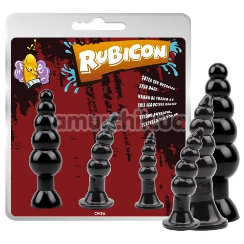 Набір анальних пробок Rubicon Late Night Pleasure Kit, чорний
