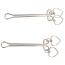 Затискачі для сосків Senuelo Fetish Fantasy Heart Nipple Clamps, срібні - Фото №2