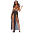 Комплект Leg Avenue Yours Always Open Cup Gown, черный: платье + трусики-стринги - Фото №1