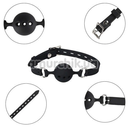 Кляп Wild Play Mouth Gag With Silicone Ball C14, чорний