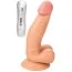 Вібратор Real Stick Nude 6, тілесний - Фото №1