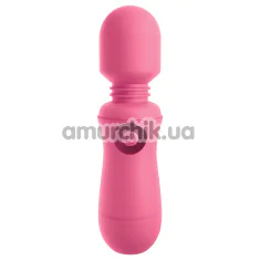 Универсальный вибромассажер OMG! Wands Rechargeable #Enjoy Vibrating Wand, светло-розовый - Фото №1