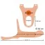 Порожнистий страпон Strap-on Silicone Sleeve, тілесний - Фото №6