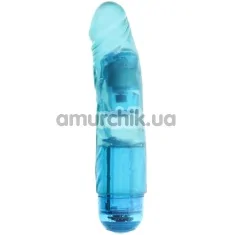 Вібратор Jelly Joy 20843, 17.5 см блакитний - Фото №1