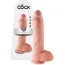 Фалоімітатор King Cock With Balls, 25.4 см, тілесний - Фото №6