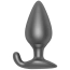 Анальна пробка з вібрацією Oninder Rio, сіра - Фото №2