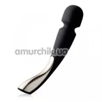 Універсальний масажер Lelo Smart Wand Large Black (Лело Смарт Ванд), великий чорний - Фото №1