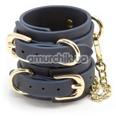 Фиксаторы для рук Bondage Couture Wrist Cuffs, синие - Фото №1