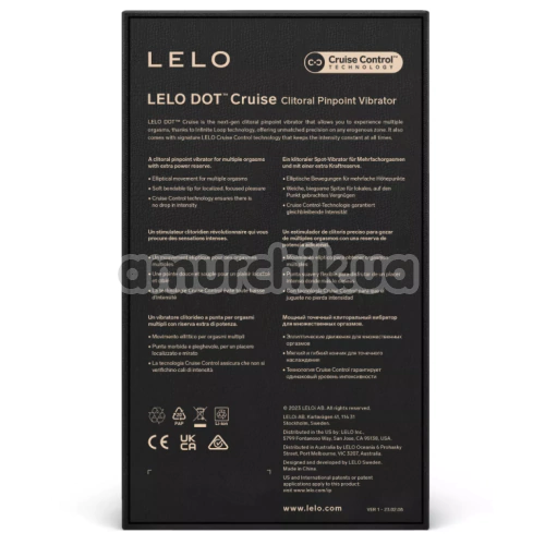 Клиторальный вибратор Lelo Dot Cruise Peach Please (Лело Дот Круиз Пич Плиз), персиковый