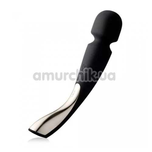 Универсальный массажер Lelo Smart Wand Large Black (Лело Смарт Ванд), большой черный - Фото №1