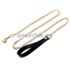 Поводок Upko Leather Cosplay Leash, золотой - Фото №1