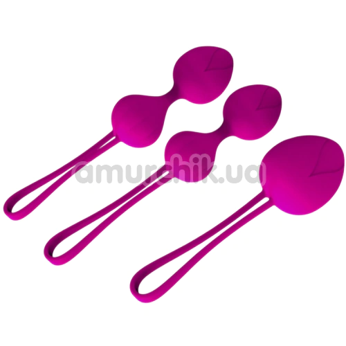 Набір вагінальних кульок Ningbo aiLe Trio, рожевий