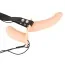 Двойной страпон с вибрацией Vibrating Strap-On Duo Silicone, телесный - Фото №2