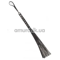 Батіг S&M Fancy Leather Flogger 110, чорний - Фото №1