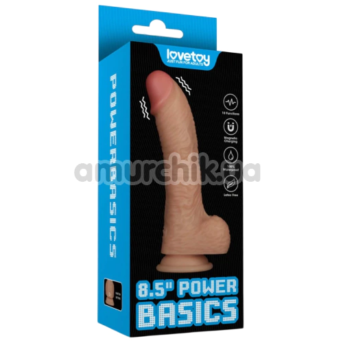 Вибратор Power Basics 8.5, телесный
