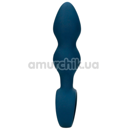 Анальная пробка Loveline Large Teardrop Shaped Anal Plug, синяя