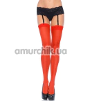 Чулки Leg Avenue Sheer Stockings, красные - Фото №1