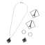 Зажимы для сосков Lockink Minimalism Metal Nipple Clamps with Heavy Pendant And Rings, серые - Фото №2