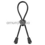 Ерекційне кільце Blue Junker Ajustable Cockring For Penis, чорне - Фото №1