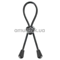 Ерекційне кільце Blue Junker Ajustable Cockring For Penis, чорне - Фото №1