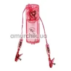 Затискачі для сосків з вібрацією Nipple Clamps, рожеві - Фото №1