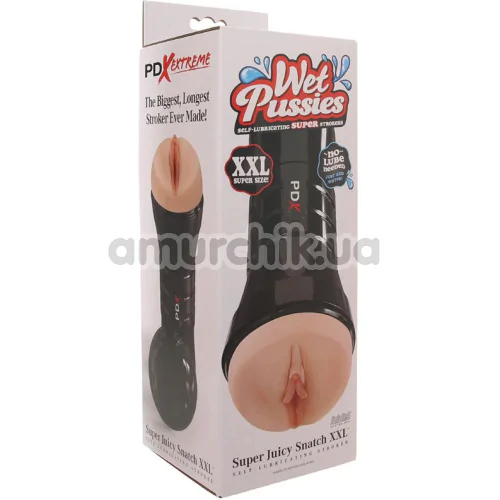 Искусственная вагина PDX Extreme Wet Pussies Super Juicy Snatch XXL, телесная