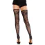 Панчохи Leg Avenue Floral Net Toe Loop Footless Thigh Highs, чорні - Фото №1