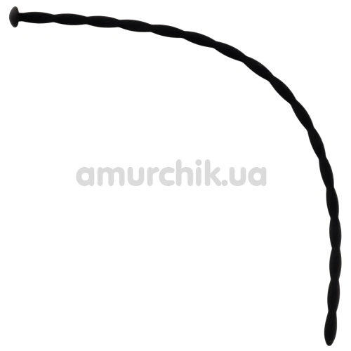 Уретральна вставка Penis Dilator 0.6 см, чорна - Фото №1