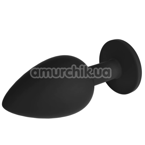 Анальна пробка зі змінним кристалом Crushious Camileo Large, чорна