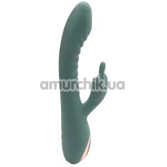 Вібратор з пульсацією Sweet Em Dual G-Spotl Vibrator, зелений - Фото №1