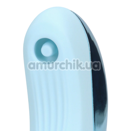 Кліторальний вібратор з пульсацією Loveline Pulse Wave Clitoris Vibrator, блакитний