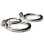 Эрекционное кольцо Master Series Locked Cock Locking Cock & Ball Ring, серебряное - Фото №2