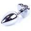 Анальна пробка з фіолетовим кристалом Exclusivity Jewellery Silver Heart Plug, срібна - Фото №3