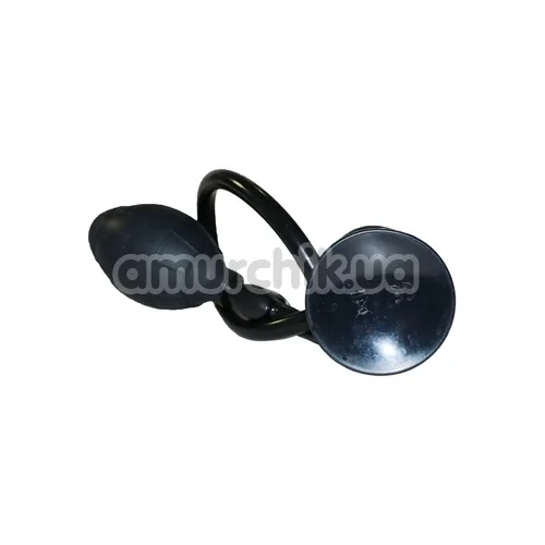 Анальный расширитель с вибрацией True Black Vibrating Anal Plug, черный