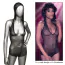 Боди Radiance Hooded Deep V Body Suit, черное - Фото №3