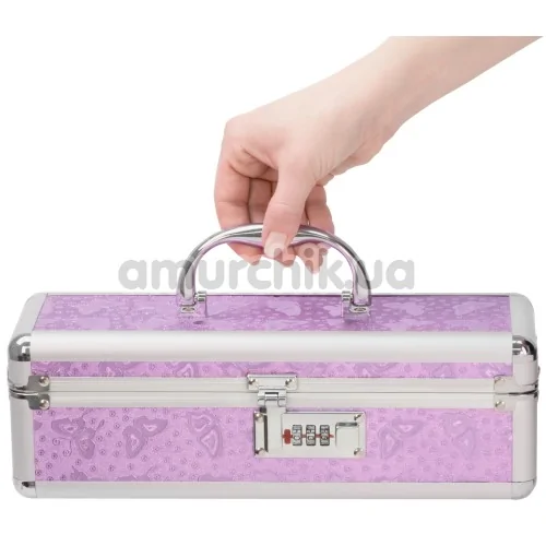 Кейс для хранения секс-игрушек The Toy Chest Lokable Vibrator Case, фиолетовый