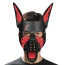 Маска собаки Lovetoy Rebellion Reign Scarred Alpha Pup Mask, чорно-червона - Фото №1