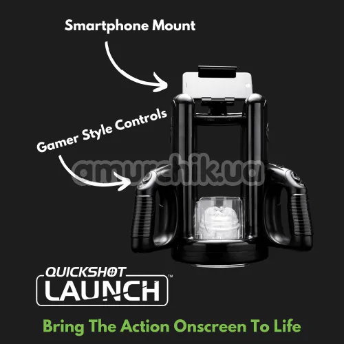 Адаптер для мастурбаторов Fleshlight Quickshot Launch V2, черный