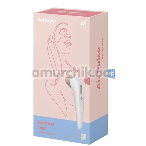 Симулятор орального сексу для жінок Satisfyer Number Two, білий