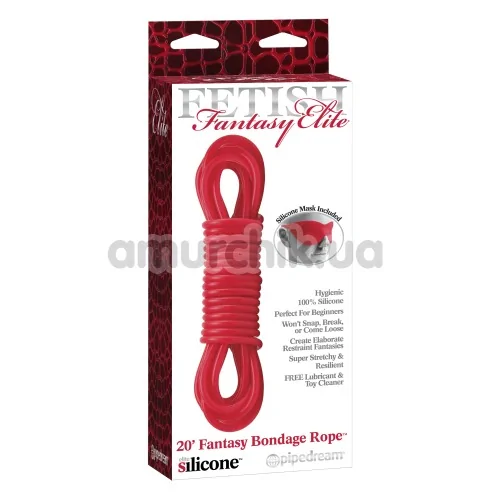 Мотузка Bondage Rope Fantasy Elite, червона