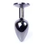 Анальна пробка із рожевим кристалом Exclusivity Jewellery Dark Silver Plug, срібна - Фото №5