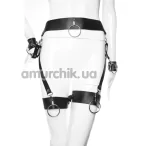 Гартеры с фиксаторами для рук Loveshop G 38.1, черные - Фото №1