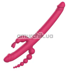 Анально-вагінально-кліторальний вібратор Essentials Anywhere Pleasure Vibe, рожевий - Фото №1