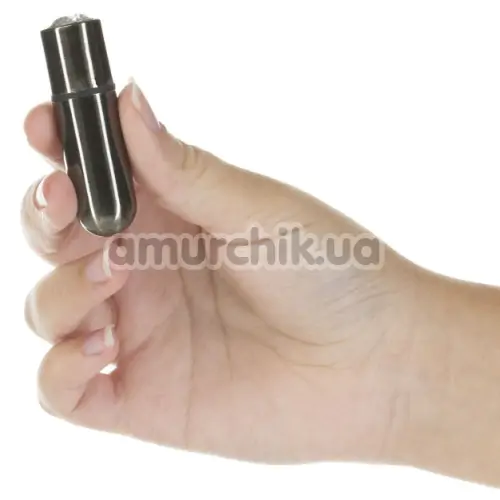 Віброкуля First-Class Bullet With Key Chain Pouch, сіра