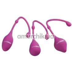 Набір вагінальних кульок LustGlider Kegel Ball Set, фіолетовий - Фото №1