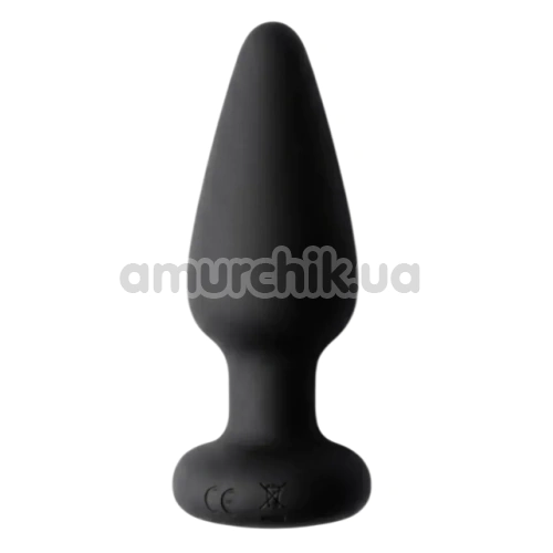 Анальная пробка с подсветкой Passion Play Light-up Buttplug M, черная
