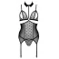 Комплект Passion Free Your Senses Dominica Corset, чорний: корсет + трусики-стрінги - Фото №3