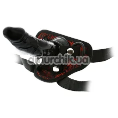 Страпон Blaze Deluxe Strap-On Dildo, черный - Фото №1