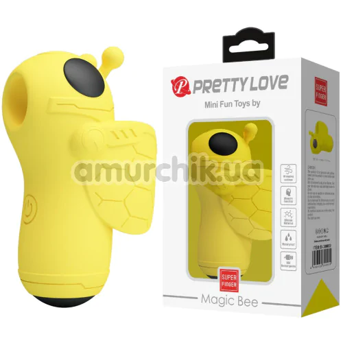Симулятор орального секса для женщин Pretty Love Magic Bee, желтый