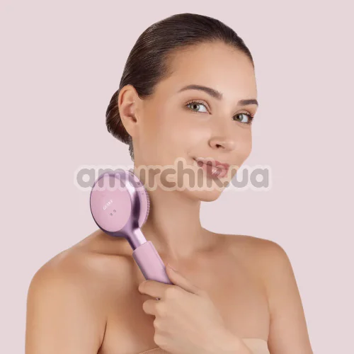 Звукова щітка для тіла Geske Sonic LED Full-Body Brush 9 in 1, світло-рожева